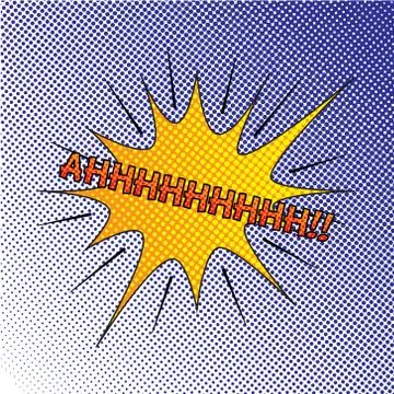 Colourful comic book style explosion vector effect Stock Illustration