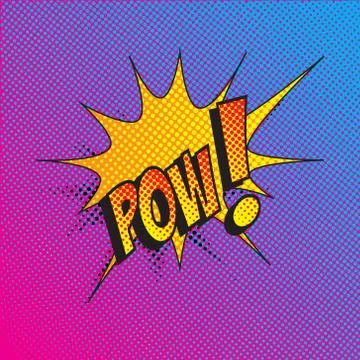 Colourful comic book style explosion vector effect Stock Illustration