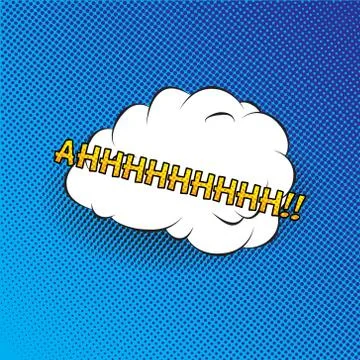 Colourful comic book style explosion vector effect Stock Illustration