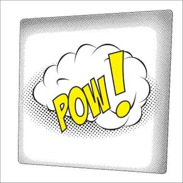 Colourful comic book style explosion vector effect Stock Illustration