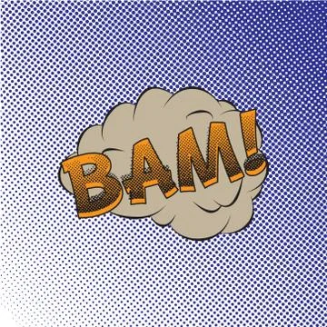 Colourful comic book style explosion vector effect Stock Illustration