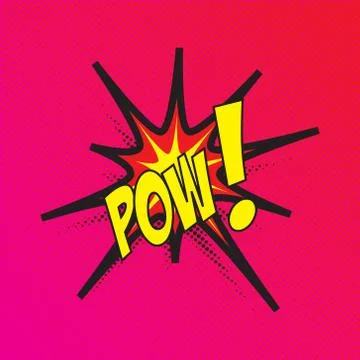 Colourful comic book style explosion vector effect Stock Illustration