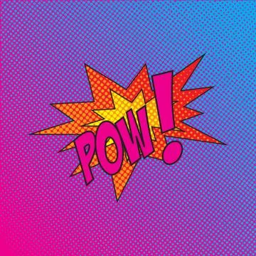 Colourful comic book style explosion vector effect 스톡 일러스트
