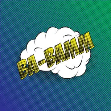 Colourful comic book style explosion vector effect Illustrazione stock