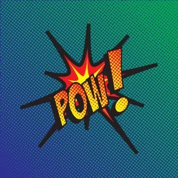 Colourful comic book style explosion vector effect Illustrazione stock