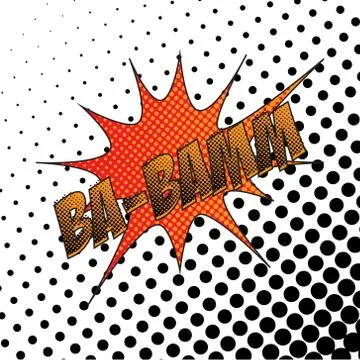 Colourful comic book style explosion vector effect Stock Illustration