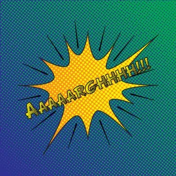 Colourful comic book style explosion vector effect Illustrazione stock