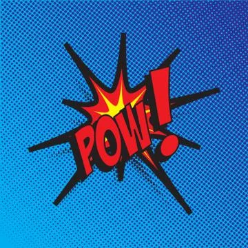 Colourful comic book style explosion vector effect Illustrazione stock