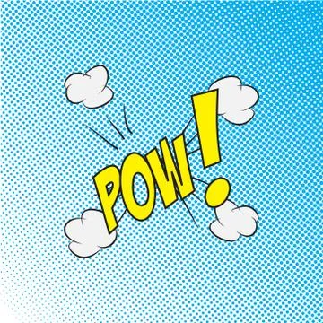 Colourful comic book style explosion vector effect Stock Illustration