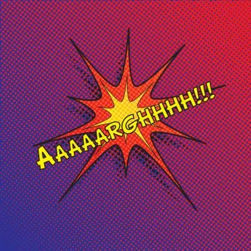 Colourful comic book style explosion vector effect Stock Illustration