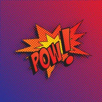 Colourful comic book style explosion vector effect Illustrazione stock