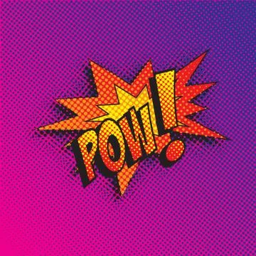 Colourful comic book style explosion vector effect Stock Illustration