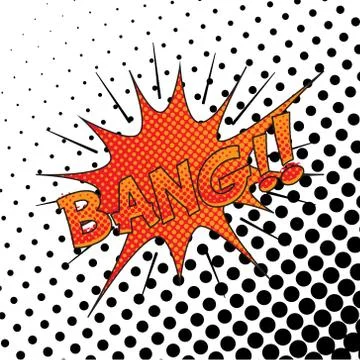 Colourful comic book style explosion vector effect 스톡 일러스트