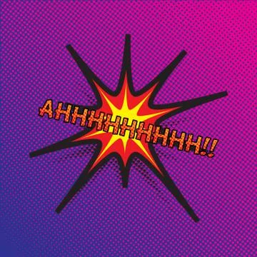 Colourful comic book style explosion vector effect イラスト素材