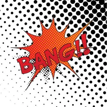 Colourful comic book style explosion vector effect Illustrazione stock