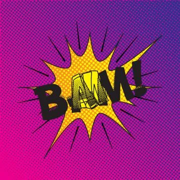 Colourful comic book style explosion vector effect Illustrazione stock