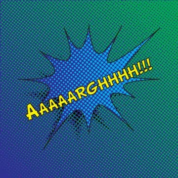 Colourful comic book style explosion vector effect Stock Illustration