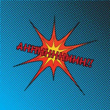 Colourful comic book style explosion vector effect Stock Illustration