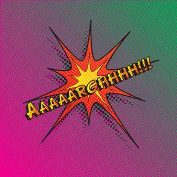 Colourful comic book style explosion vector effect Stock Illustration