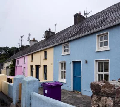 Colourful cottages Stock Photos