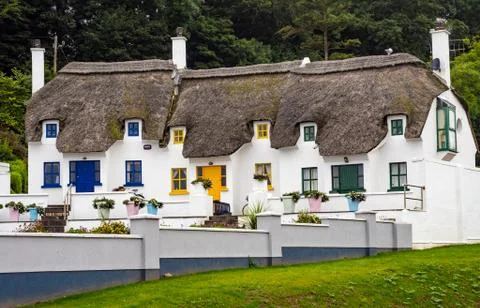 Colourful cottages Stock Photos