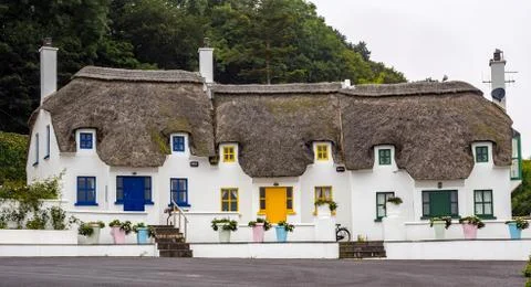 Colourful cottages Stock Photos
