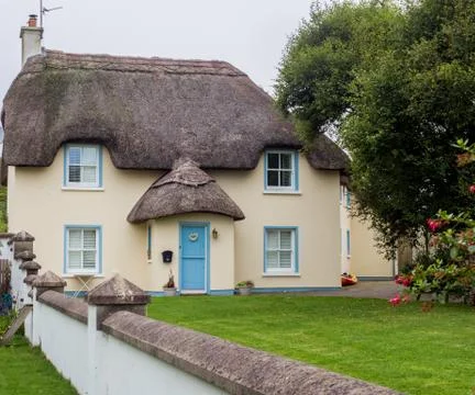Colourful cottages Stock Photos