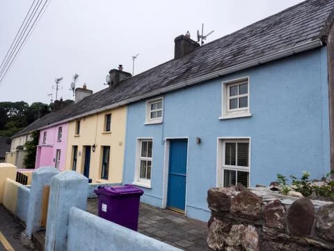 Colourful cottages Stock Photos