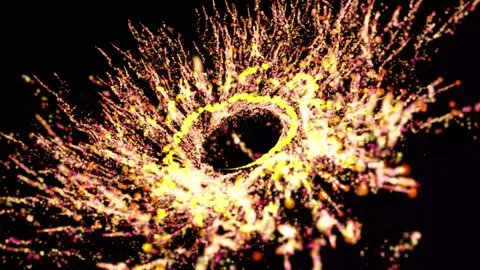 Colourful Dancing Particles Light Streak Glowing 스톡 동영상 278369214