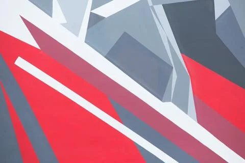 Colourful drawing on wall Stock Illustration