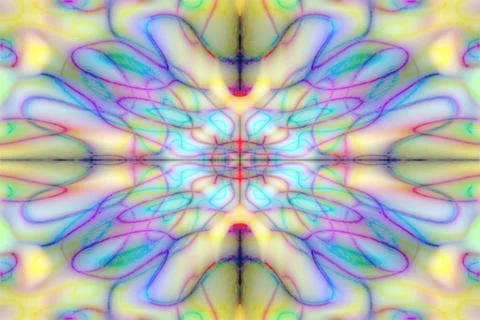 Colourful drawn pattern Colourful yellow, red and blue lines pattern Copyr... Stock Photos