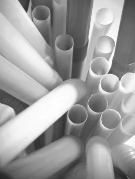 Colourful drinking straws Stock Photos