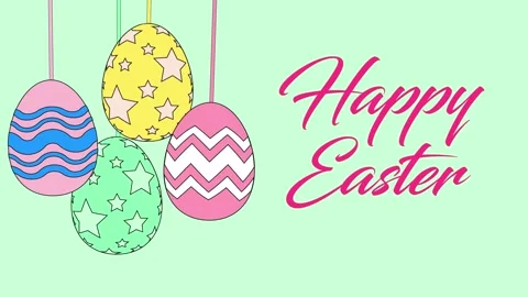 Colourful Easter Egg Design Vector Set, Colorful Easter Egg Design Vector Set Stock Footage 150385529