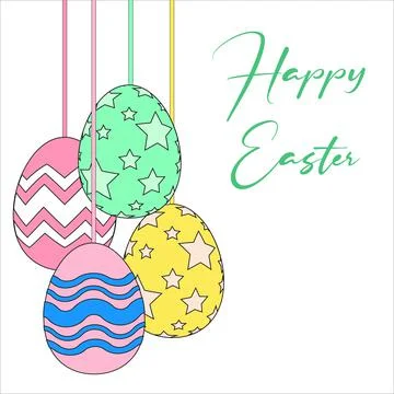 Colourful Easter Egg Design Vector Set, Colorful Easter Egg Design Vector Set Stock Illustration