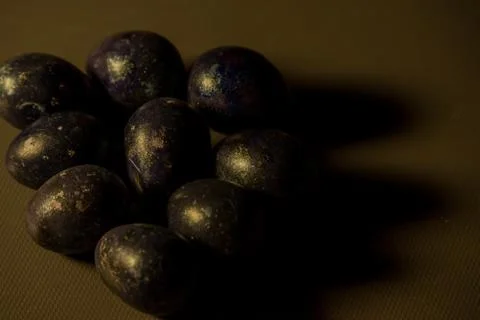 Colourful easter eggs. Colored eggs. Happy easter Foto stock