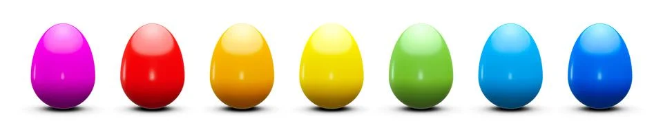 Colourful easter eggs Stock Illustration