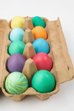 Colourful Easter eggs Stock Photos