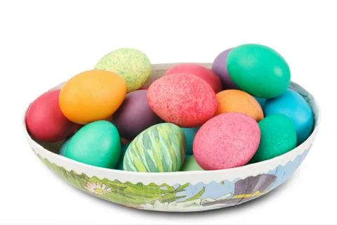 Colourful Easter eggs Stock Photos