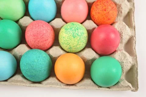 Colourful Easter eggs Stock Photos