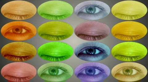 Colourful eyes 스톡 동영상 340766