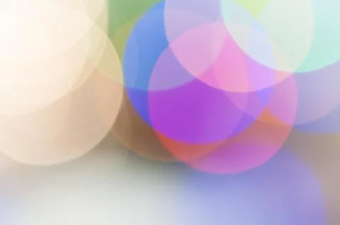 Colourful festive multi-colored circles . Defocused abstract multicolored bok Fotos de archivo