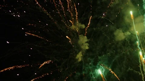 Colourful fireworks in a carnival Video stock 116726989