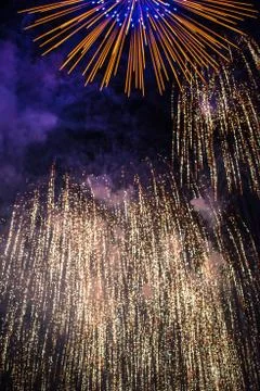 Colourful Fireworks Stock Photos