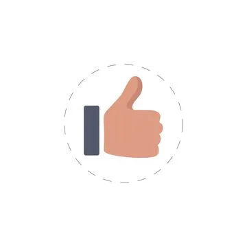 Like colourful flat vector icon Stock Illustration