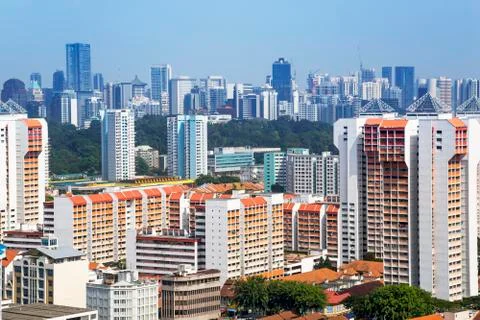 Colourful flats Stock Photos