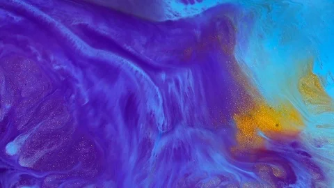 Colourful fluid art textures. Abstract paint mixing effect. Modern acrylic Vidéo 126532719