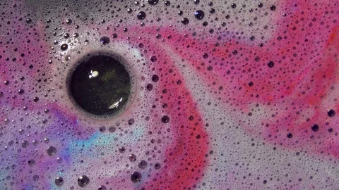 Colourful foam bath, wellness Stock Footage 107726361