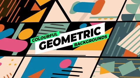 Colourful Geometric Backgrounds Stock After Effects