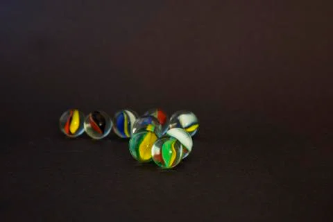 Colourful Glass Marble Balls Stock Photos
