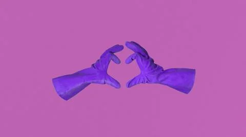 Colourful gloves on plain background. Stock Illustration